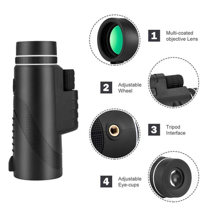 HD Vision Telescope with Smartphone Adapter